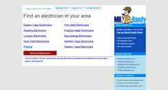 Desktop Screenshot of electricians.mrhandy.co.za