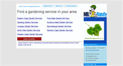 Desktop Screenshot of gardenservices.mrhandy.co.za