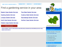 Tablet Screenshot of gardenservices.mrhandy.co.za
